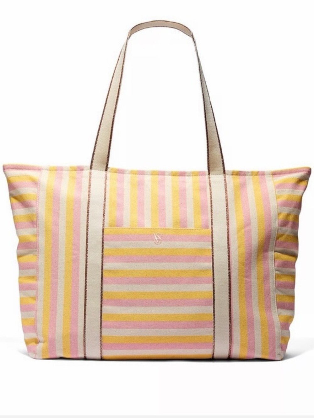 Victoria's Secret Unopened NWT 2026 Rare Bombshell Striped Canvas‎ Tote Bag